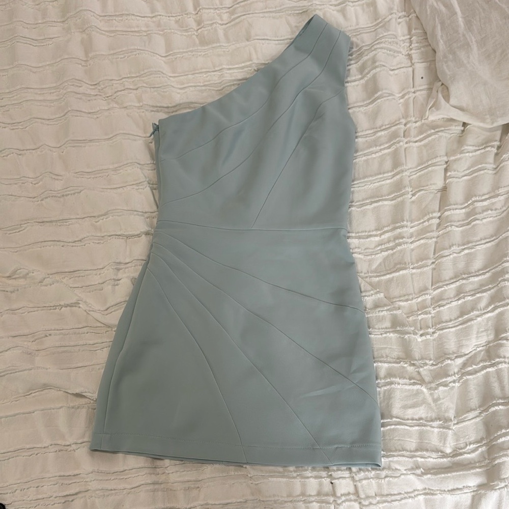 Michael Costello x Revolve Ava Dress in Light Blue